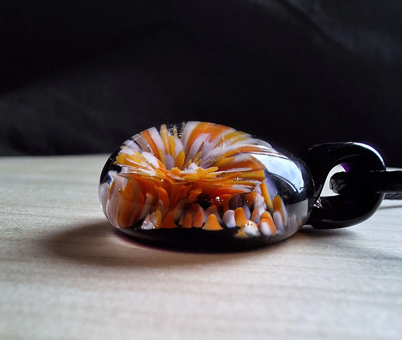 Handgemaakte lampwork glas hanger – photo 3